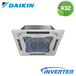 Điều Hòa Âm Trần Cassette Daikin Inverter 1 Chiều 43000 BTU FCFC125DVM/RZFC125DY1+BRC7F635F9+BYCQ125EAF Điều Khiển Không Dây