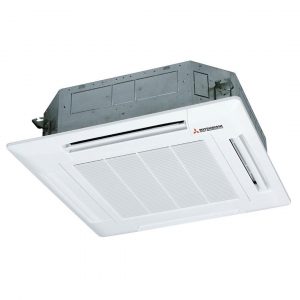 Điều Hòa Âm Trần Cassette Mitsubishi 2 Chiều Inverter 30.000 BTU (FDT100VG/FDC90VNP) Điều Khiển Không Dây (T-PSA-5BW-E/RCN-T-36W-E)